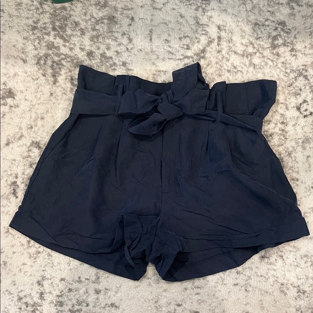 American Eagle Outfitters High Waist Shorts - Dark Blue